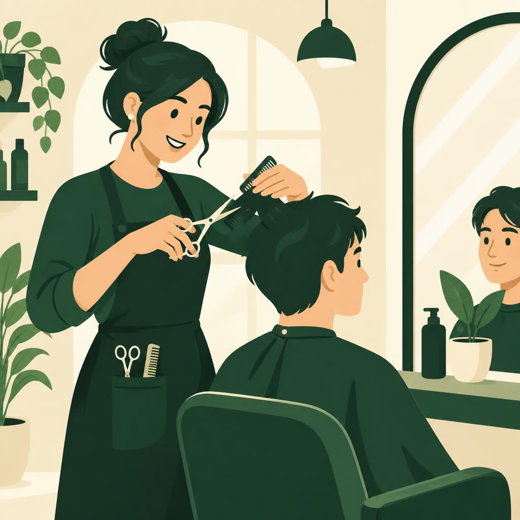 Hairdressers & barbers illustration