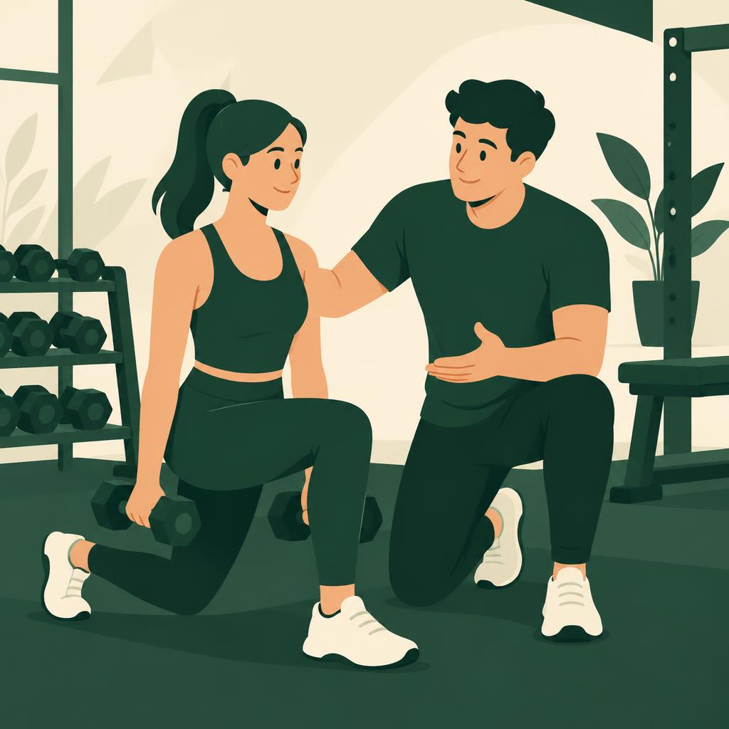 Personal trainers illustration